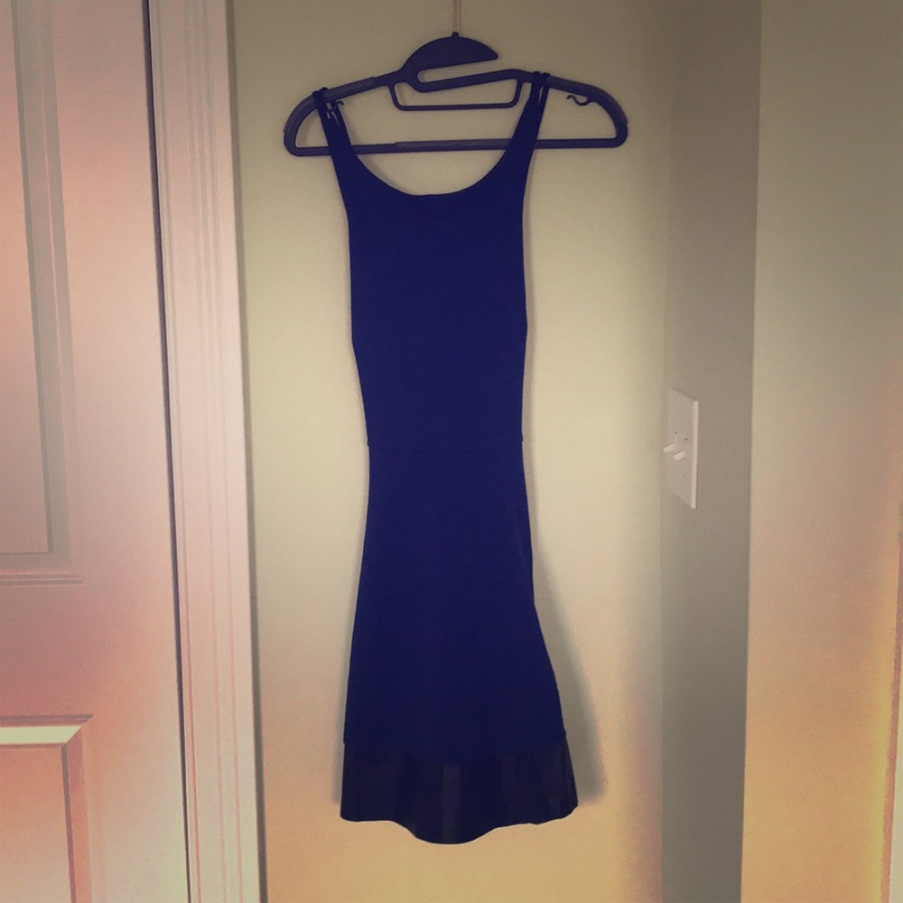 Navy blue cocktail dress by rampage
